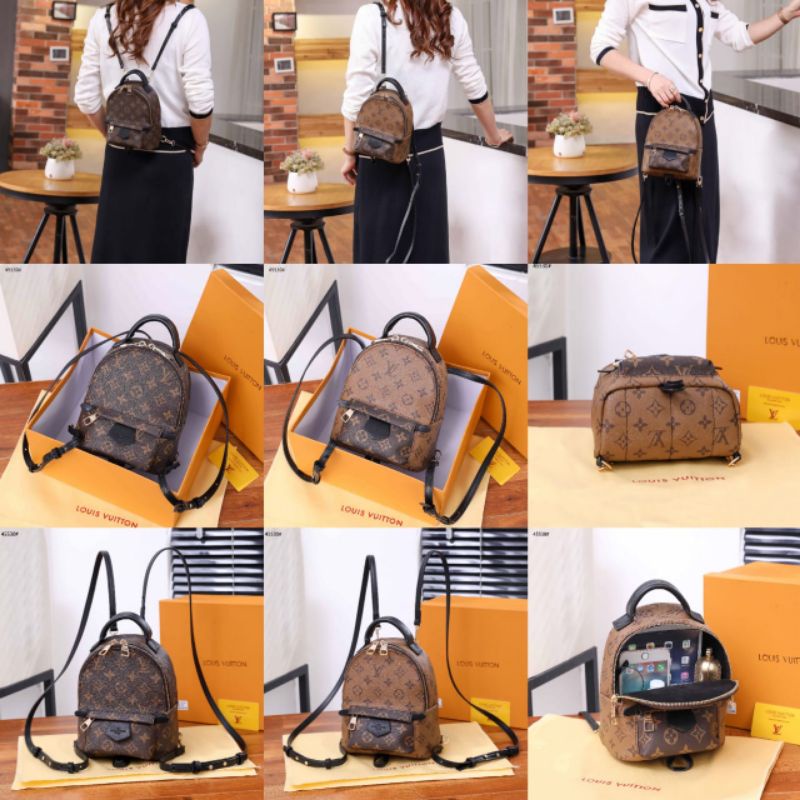 LV Palm Spring Backpack Gold Hardware Mini45530#
