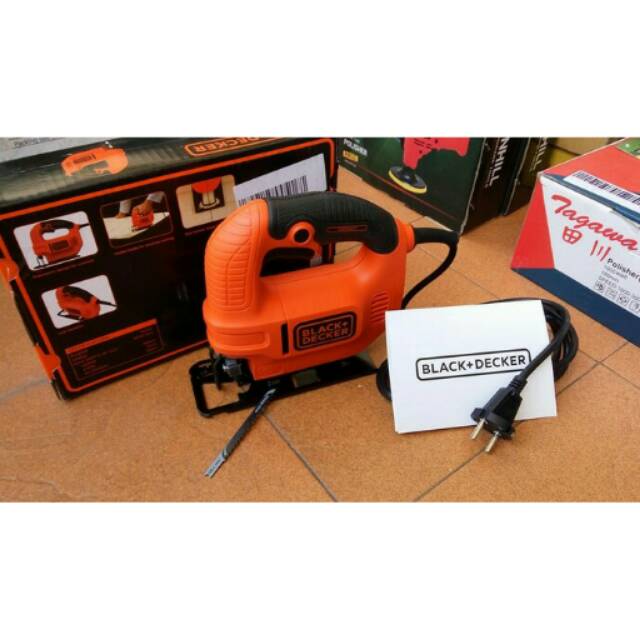 Jigsaw Black N Decker Mini KS501/ Mesin Gergaji Kayu Triplek 400Watt/ Mesin Jigsaw Kecil Tenaga Kuat