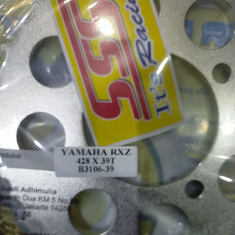 SSS RXZ GER 428 GEAR BELAKANG PNP RXZ RX KING JUPITER VEGA CRIPTON FIZR RX SPECIAL Z125 TIARA ALFA mx135-SSS 428 x 39