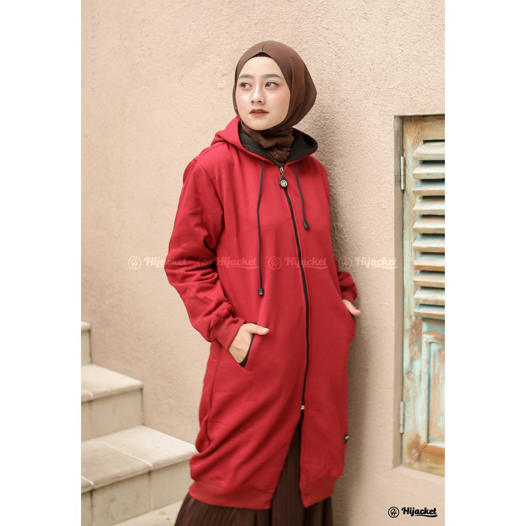 ⭐️GRATIS ONGKIR⭐️ HIJACKET BASIC Jaket Wanita Muslimah-MAROON (Marun)