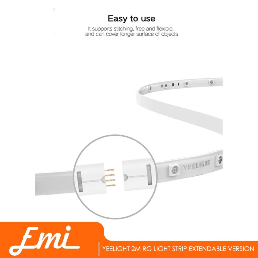 Lampu Yeelight 2M RGB Light Strip Extendable Version YLDD04YL