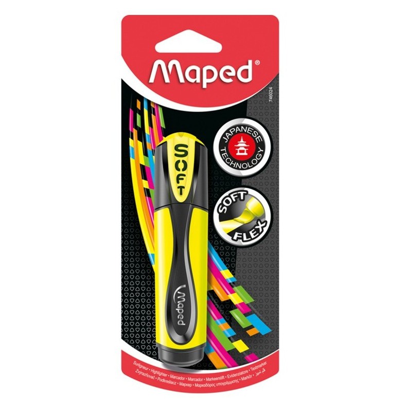 

Maped Highlighter Fluo Peps Ultra Soft Yellow - Blister
