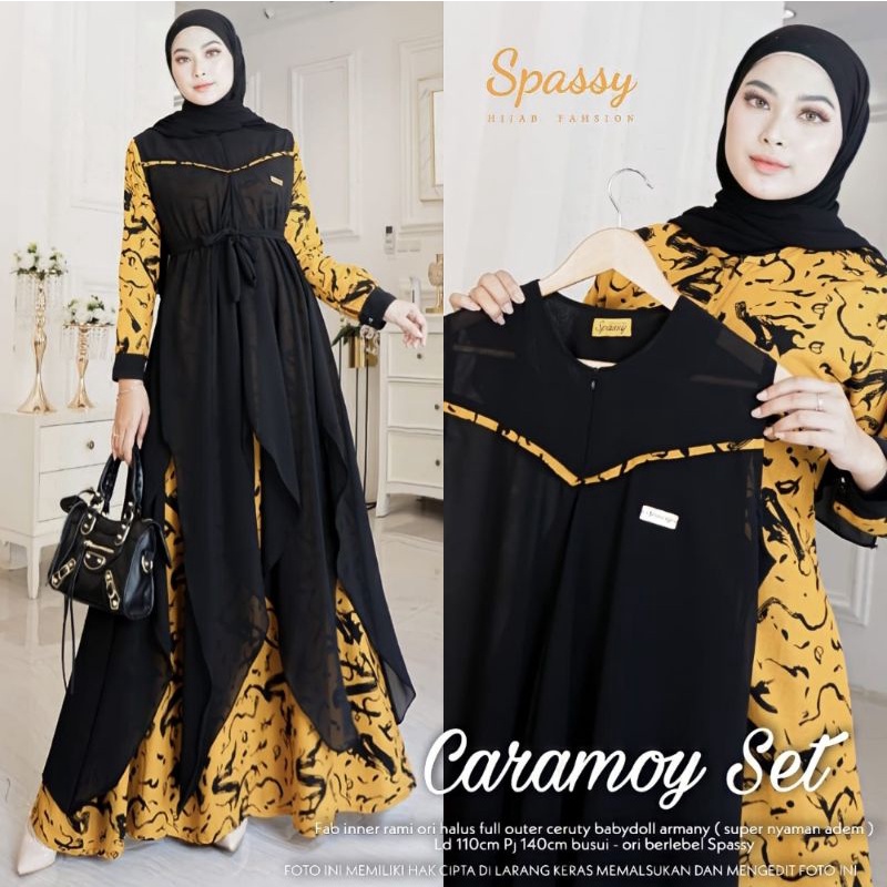 Dress Muslim Caramoy Set by Spassy Solo