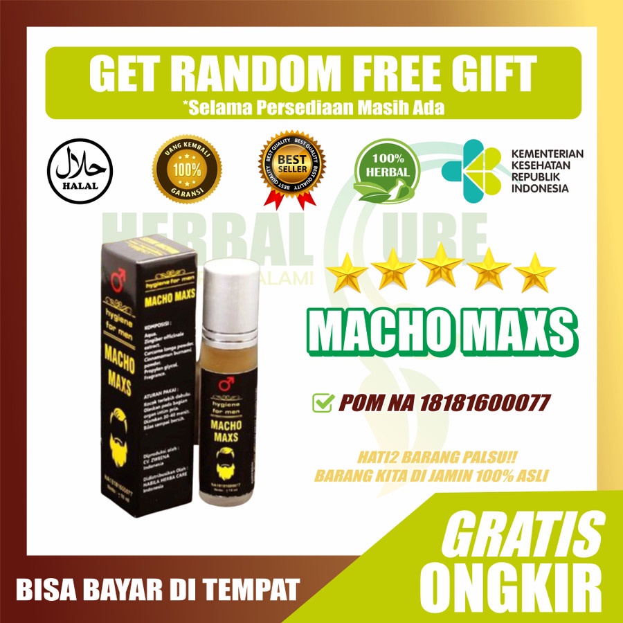 herbal oles MACHO MAXS hygiene for men BPOM tahan lama bikin mama hapy