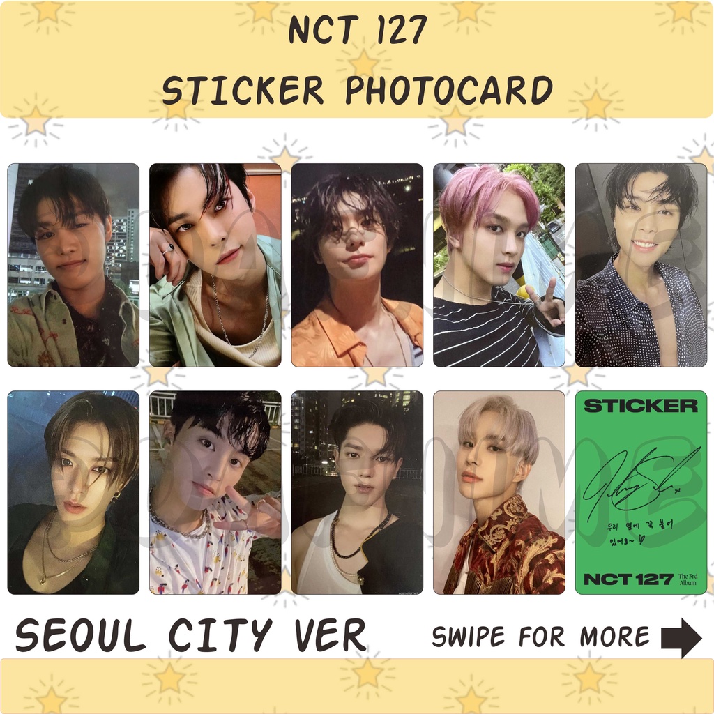 NCT 127 STICKER PHOTOCARD UNOFFICIAL