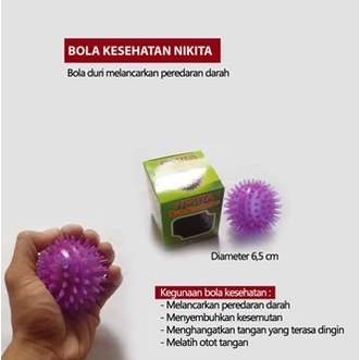 BOLA TERAPI KESEHATAN / BOLA REFLEKSI PIJAT TANGAN / BOLA AKUPUNTUR