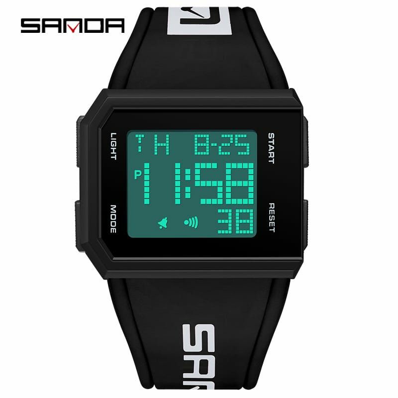 JAM TANGAN VIRAL SANDA 9003 Jam Tangan Pria Digital EL Backlight Sport Watch Anti Air