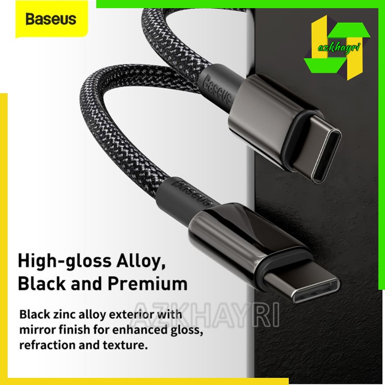 BASEUS Kabel Data Tungsten Gold Type C to Type C 100W 5A Super Fast Charging Charge