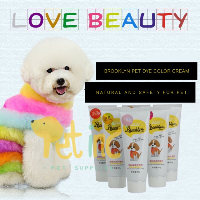 Pet coloring cream