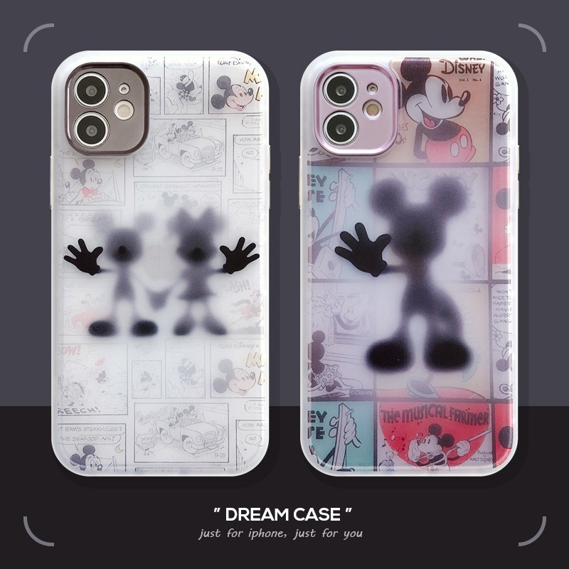 Soft Case Silikon Motif Mickey Mouse Untuk Iphone 11 12 Pro Max 7 8 Plus X Xs Max Xr Se 2020