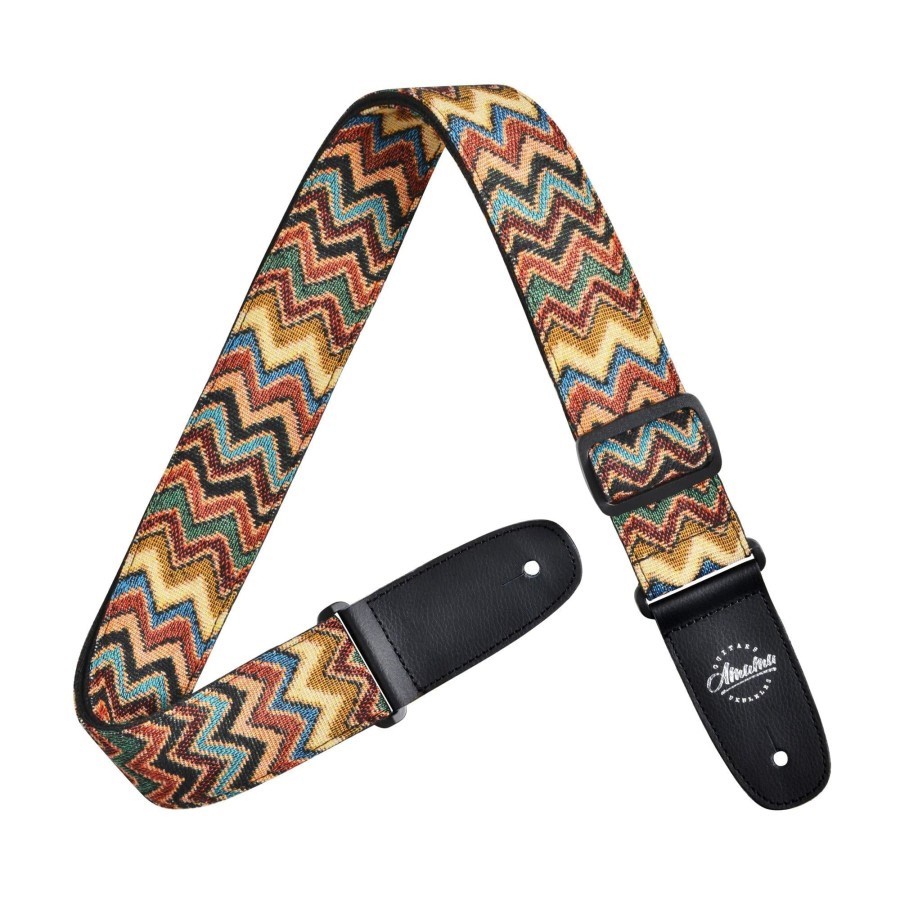 Amumu CO08J Strap Gitar motif Chevron Jacquard Woven