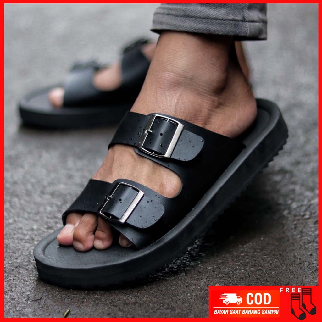 MOLK|Sandal Casual Pria Asli Original Fashion Simple 2021 Anti Slip Sendal Pria Keren Laki Laki