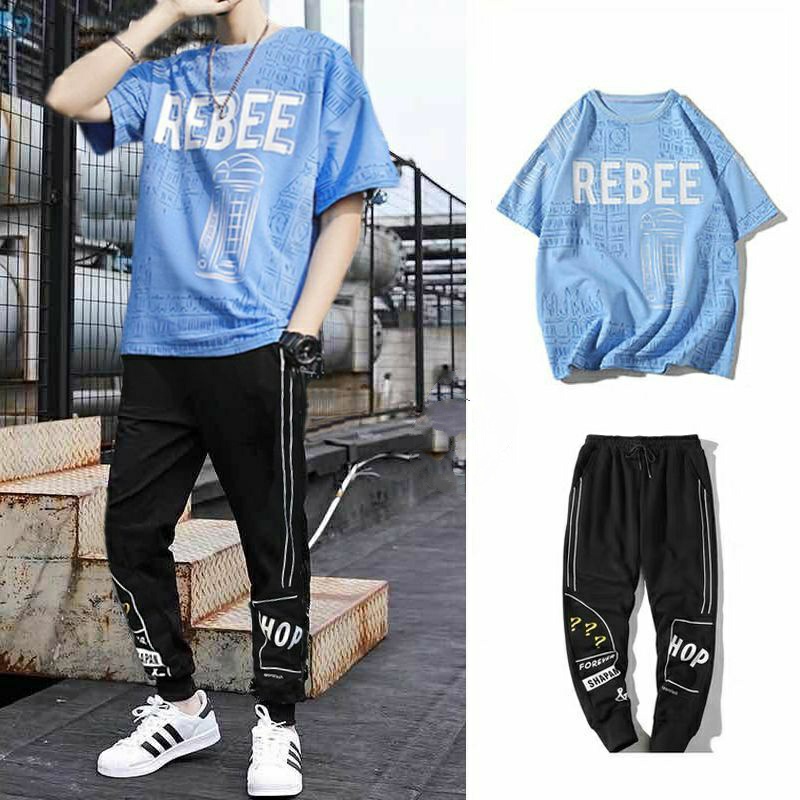 BISA COD/JHOSE/STELAN REBEE/SET BAJU LENGAN PENDEK DAN CELANA PANJANG/TERBARU