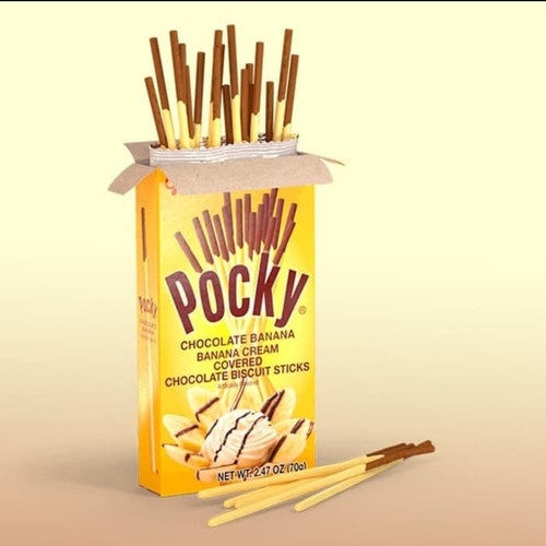 (PROMO) Glico Pocky 47G Snack Biskuit Stick chocolate double choco matcha strawberry cookies &amp; cream warermelon banana coconut coklat stroberi pocky besar G cookies and cream pocky love