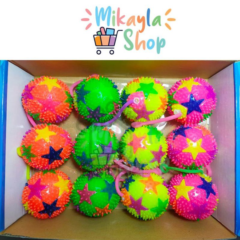 Mainan Anak Bola Karet Lampu dan Bunyi