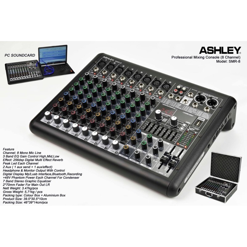 Mixer ashley smr8 plus box mixer