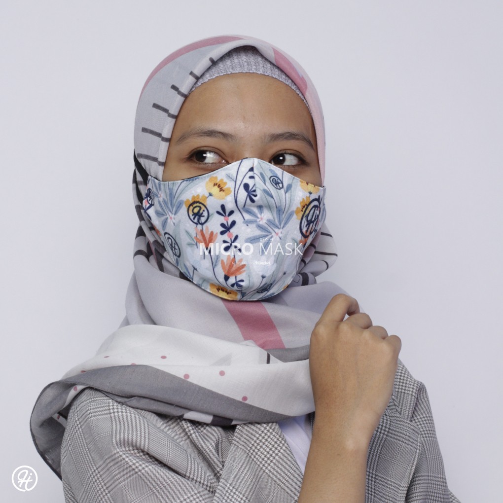 UNISEX - Masker Spectrum By Hijacket kain Hijab Tali Karet Polos Motif Earloop Lucu Pria Wanita-LAFENDULA