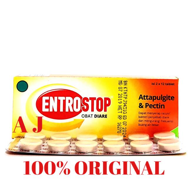 Entrostop Tablet - Obat Diare, Toksin, Menyerap Racun