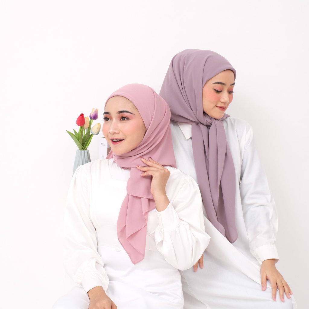 Bella Square Inara 2 in 1 Inner / Kerudung Segi Empat Inner Polycaton