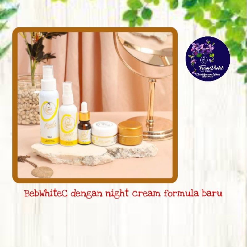 BebWhitec Glow series night cream formula baru / bonie olshop / FREE gift