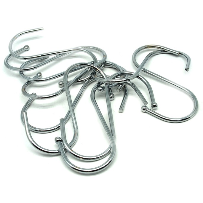 Hanger Gantungan Barang Serbaguna Stainless Steel 10 pcs - Murah