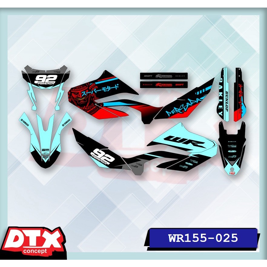 decal wr155 full body decal wr155 decal wr155 supermoto stiker motor wr155 stiker motor keren stiker