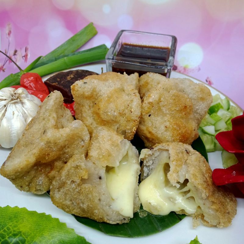 

pempek mozzarella pempek palembang murah enak ikan asli sudah include cuko asli khas palembang