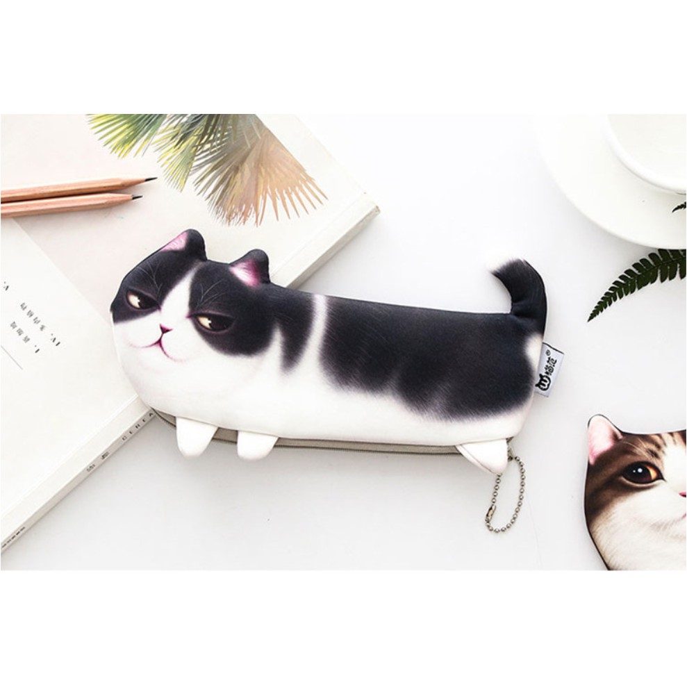 Tempat Pensil Alat Tulis Dompet Stationery Motif Kucing Korea Style