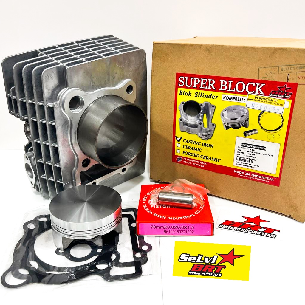 BLOK BOREUP BORE UP BRT KLX 230 72 & 78MM