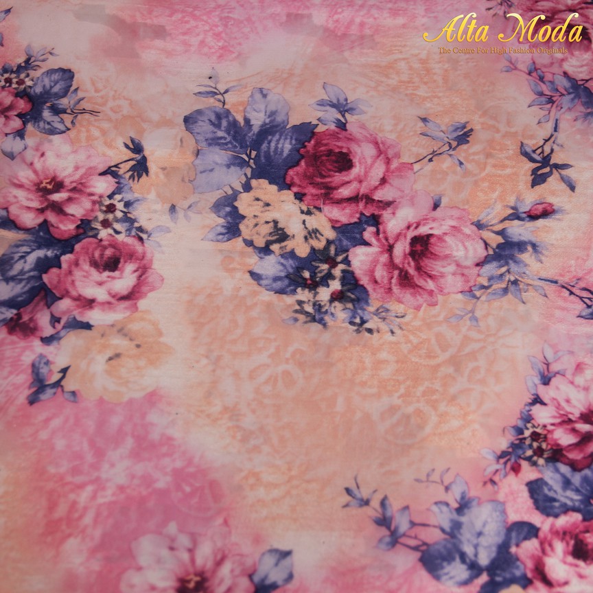 

Alta Moda Jacquard Uragiri Soft Pink Floral Pink Biru (1M)