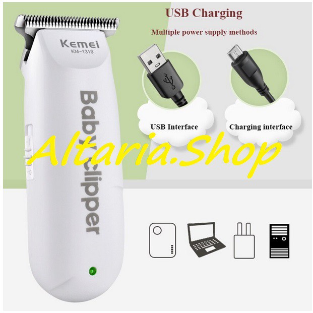 Hair Clipper Baby Kemei-1319 / Baby Clipper / Cukur Rambut Bayi KM-1319 100% Original