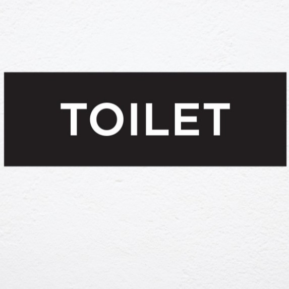 

TOILET Sign Board acrylik Stiker Cuting / 3D Timbul - dasar putih Stiker Cuting Keren