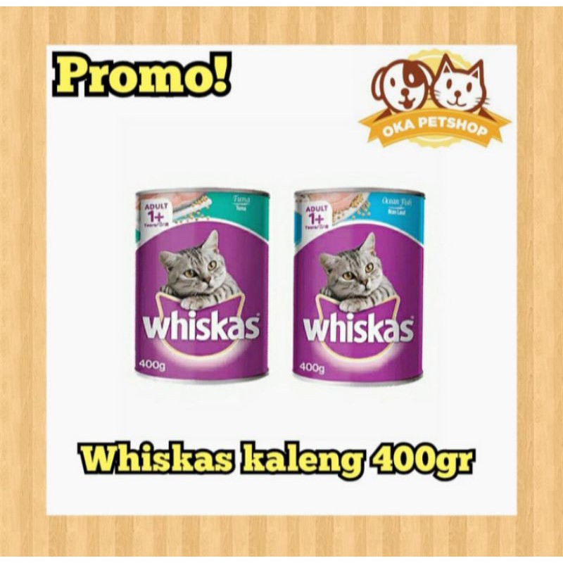 Whiskas kaleng All Varian 400gr - Makanan Basah Kucing