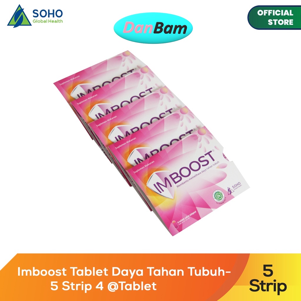 Imboost Tablet Daya Tahan Tubuh - 5 Strip @4 Tablet