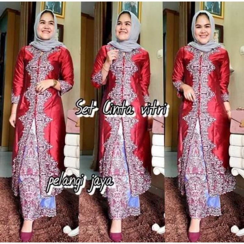 Stelan Kebaya Cinta Fitri Original Butik