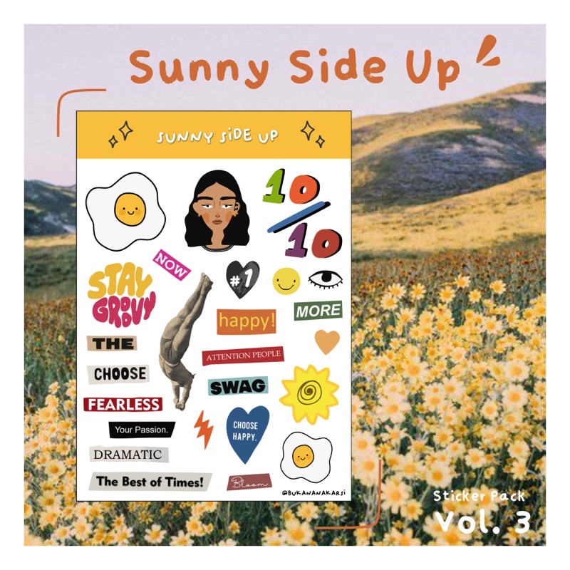

STIKER AESTHETIC SUNNY SIDE UP