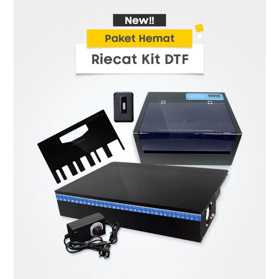 Paket Riecat Kit DTF for Printer L1800 | Sablon DTF