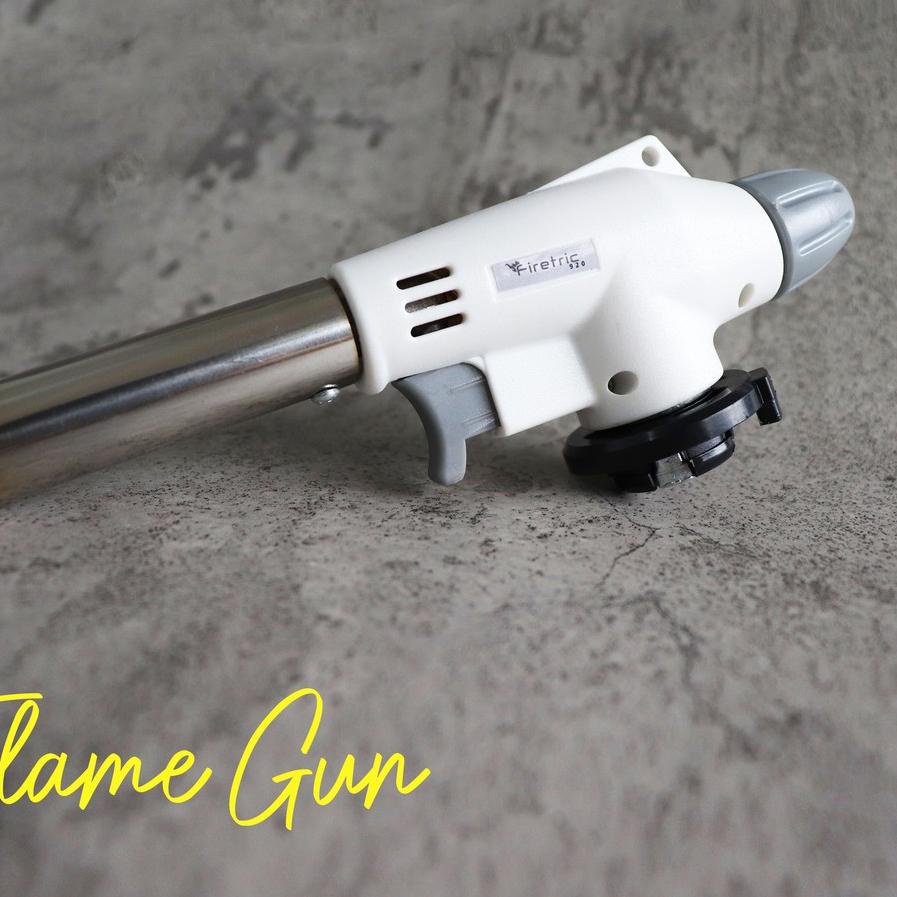 paket gas torch dan gas hicook / gas set portable praktis / pemantik api flame gun set ORIGINAL ..