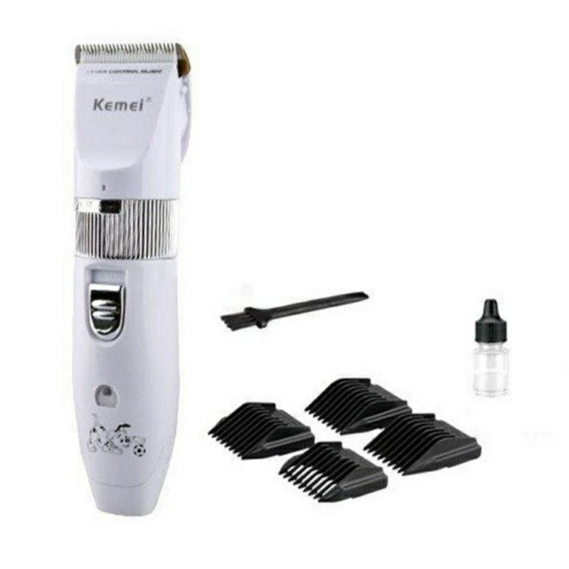 Alat Cukur Bulu Hewan Kucing Anjing Pet Clipper Rechargeable Kemei 107 // Mesin Cukur Hewan