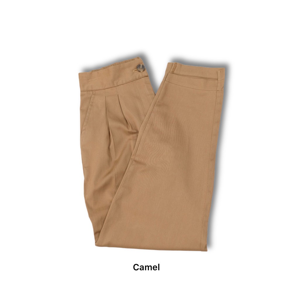 Akia Pant - Long Pant Wanita By Azhania-Camel