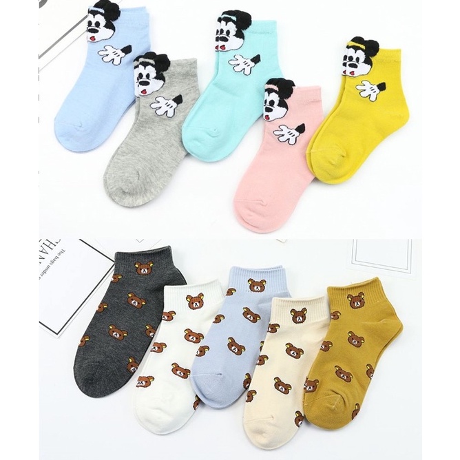 Kaos kaki korea bayi motif MIC*KEY / baby socks