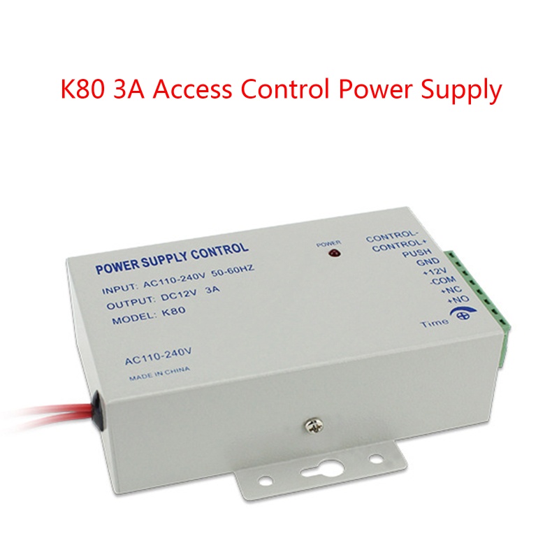 Gro K80 Power Supply Control AC 110-240V Ke DC12V 3A Untuk Kunci Apartemen