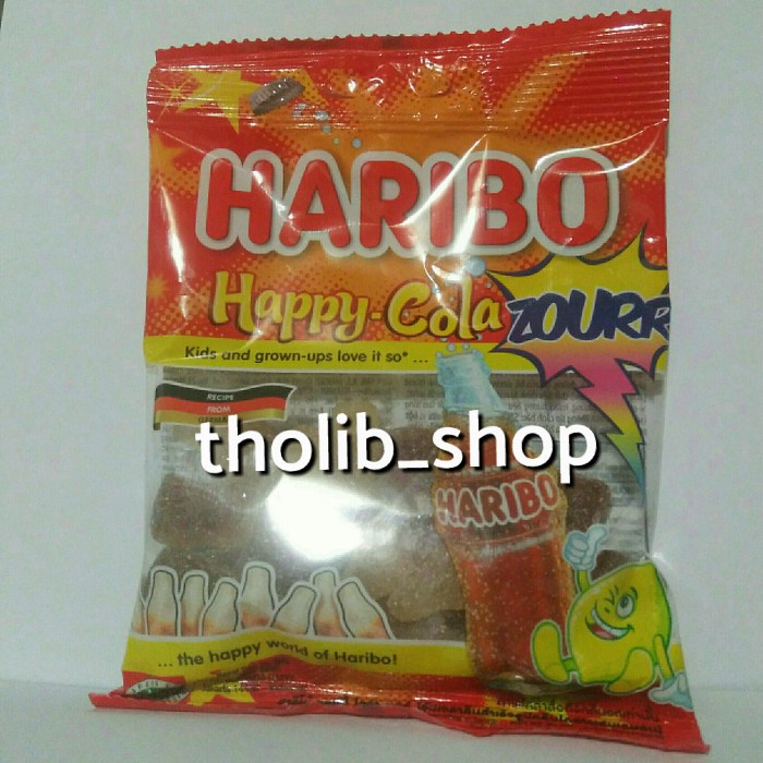 

Haribo happy cola sour kecil 80 gr