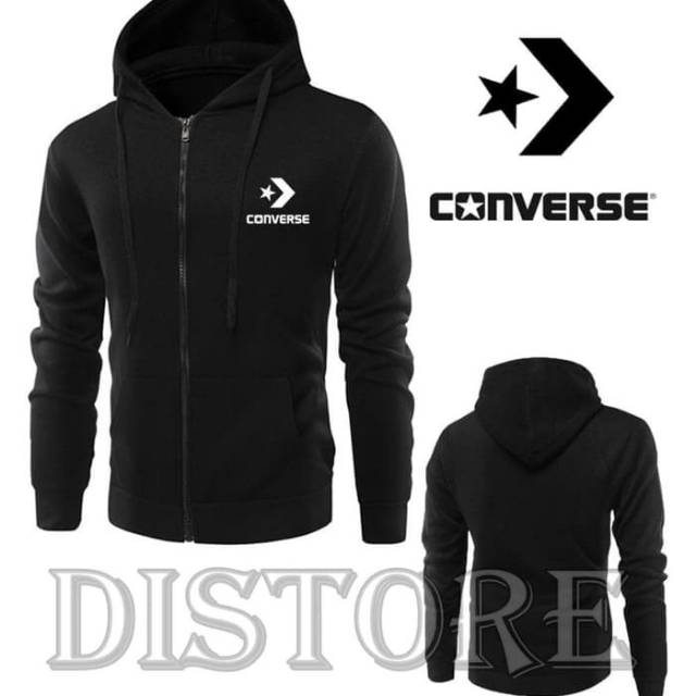 Jaket converse zipper