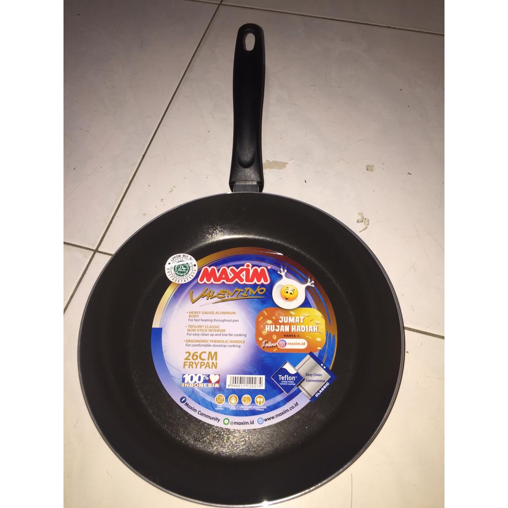 Wajan Frypan Anti Lengket Teflon Maxim Valentino/Halania 26 CM