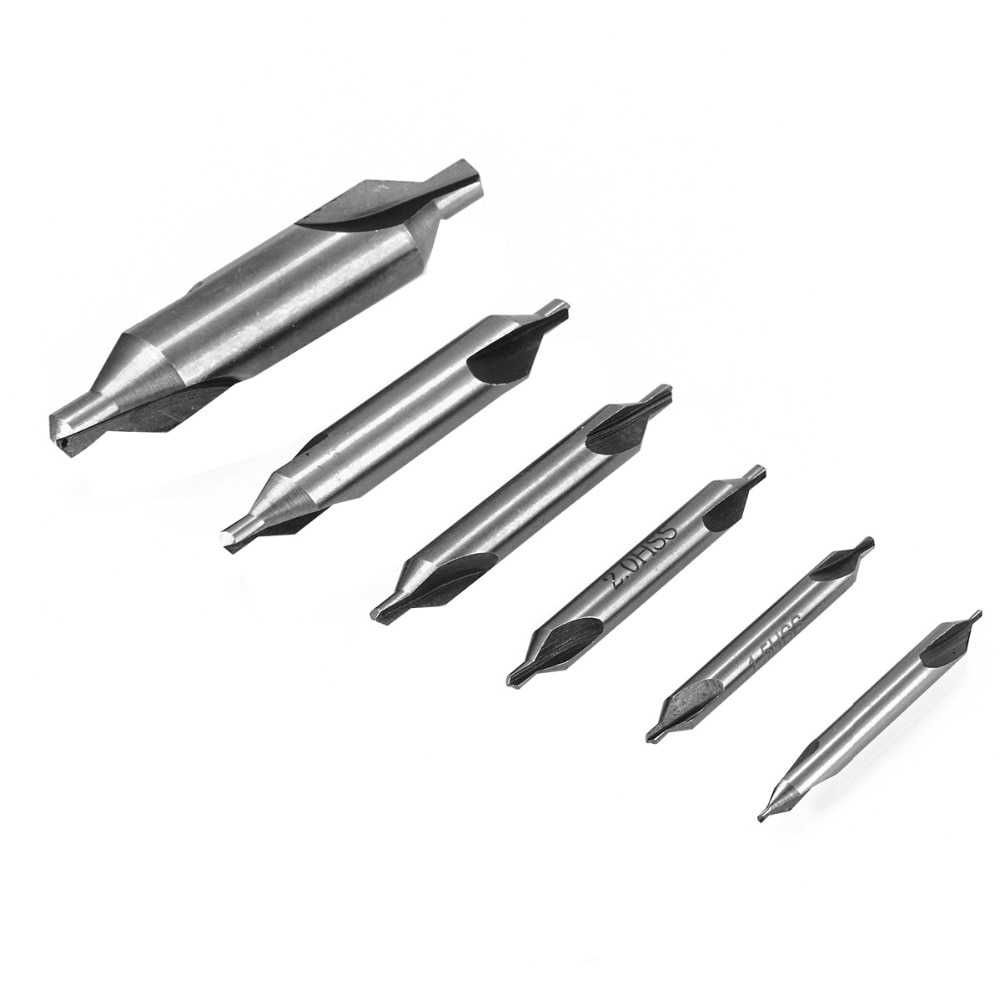 Mata Bor Center Drill Bits Set Precision Countersinks 6 PCS