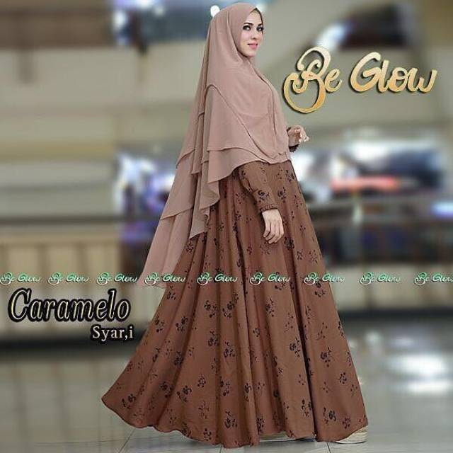 Gamis Syari Carmello Series 4 Meter Lebar Bawah Wolfis Shopee Indonesia