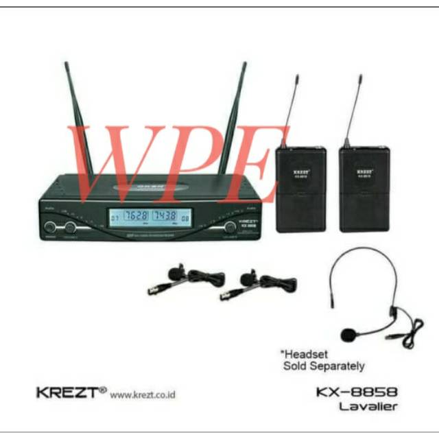 Mic Wireless Krezt KX 8858 Jepit - Clip on
