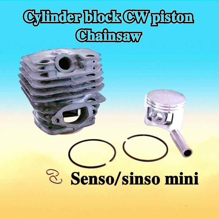 Cylinder blok chainsaw 5200 silinder blok seher seker senso sinso 5200