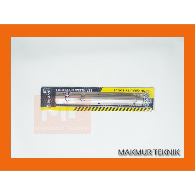 Grendel stainless 8 inch Slot Pintu slot jendela